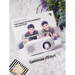 Sharper Image Portable Entertainment Projector DVD, Video Games, 120" Screen Dis